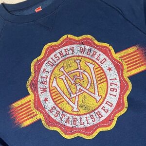 Vintage Walt Disney World Hanes Sweatshirt Crewneck Established 1971